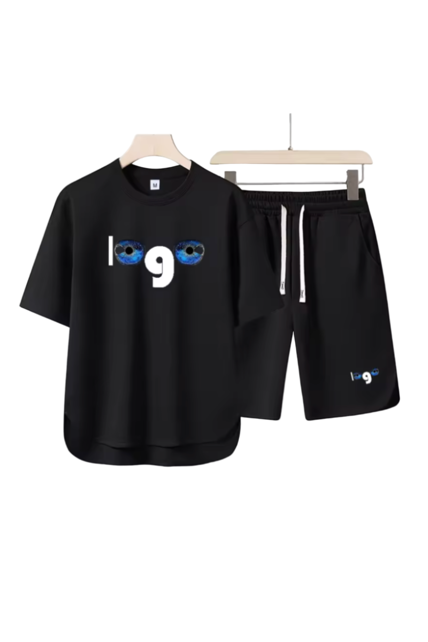 Graffiti Short Set Black